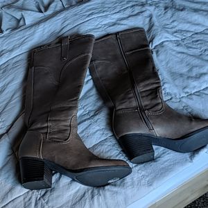 Brown Knee High Boots